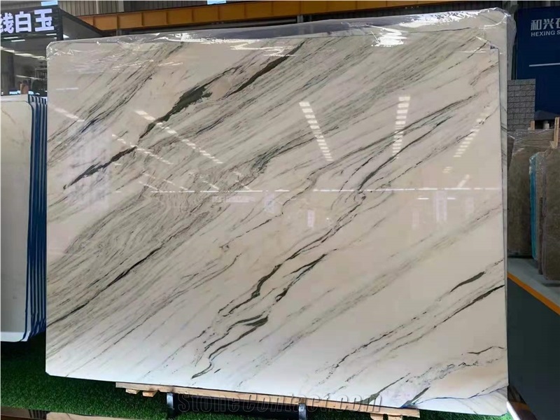 China Orient Calacatta White Marble Polished Wall Cladding From China