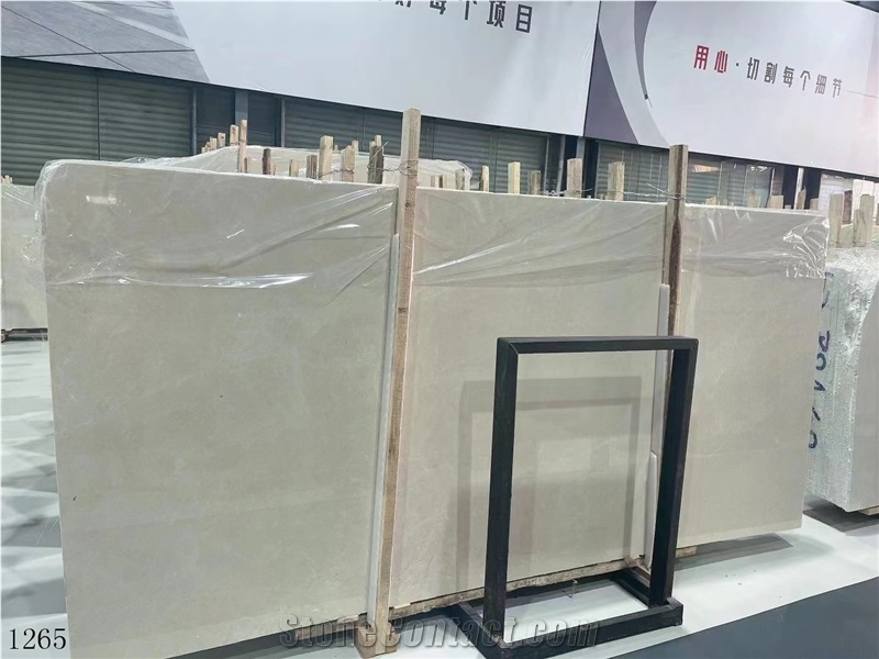 Bai Yu Lan Burdur Light Magnolia Beige Marble Slabs From China