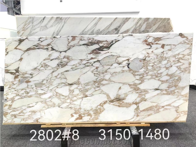 Calacatta Oro Extra Vagli Gold White Marble Big Slab Tile From China