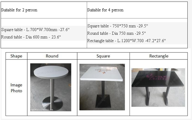 Tell world made in Shenzhen white marble dining table set seat fast food table and chairs