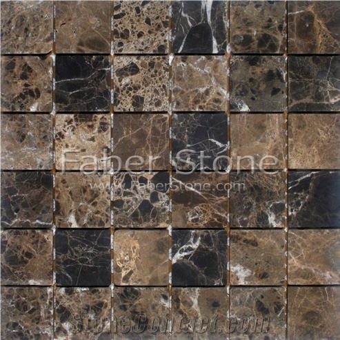 2x2 Emperador Dark Mosaic Tile From United States Stonecontact 2x2 Emperador Dark Mosaic Tile