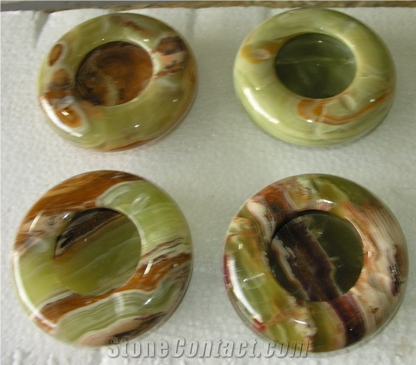 Onyx Ashtrays, Cigar and Cigarette Ashtray from Pakistan