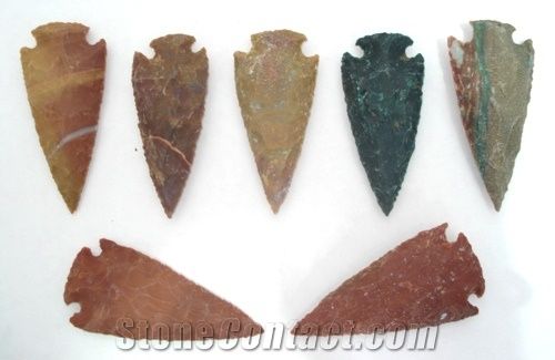 Agate Granite Arrowheads From India