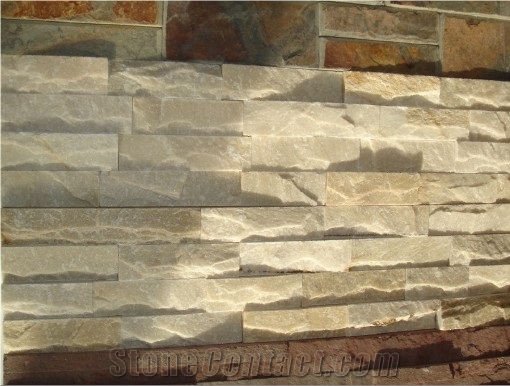 White Veneer Cladding Stone Panels Cultured Stone Stacked Stone Ledge Stone Glued Wall Stone