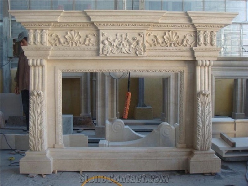 Sandstone Fireplace hand carved sandstone fireplace, beige sandstone fireplace from Sandstone Fireplace hand carved sandstone fireplace, beige sandstone fireplace from