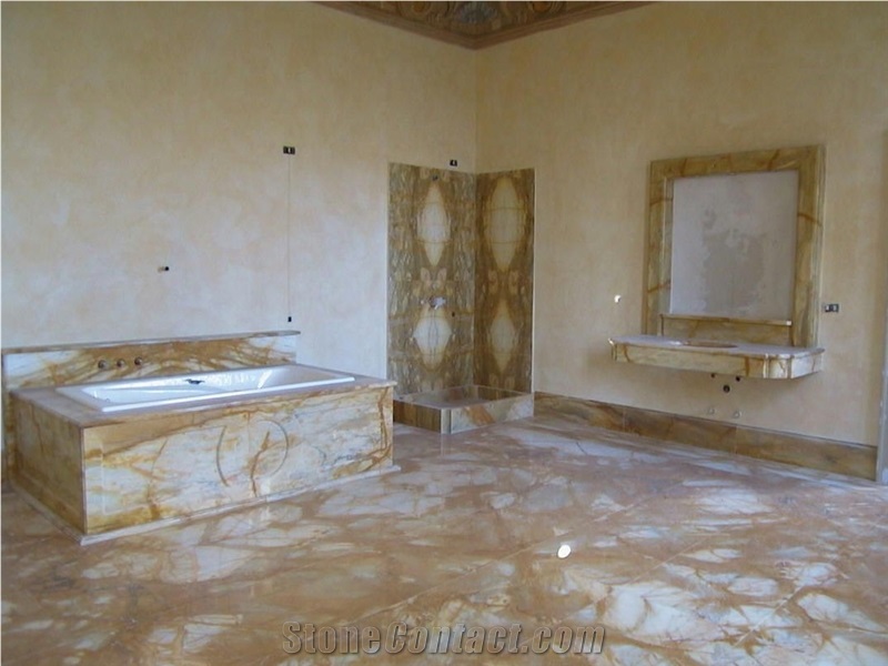 Giallo Siena Medio Marble Bathroom Design, Giallo Siena Medio Yellow