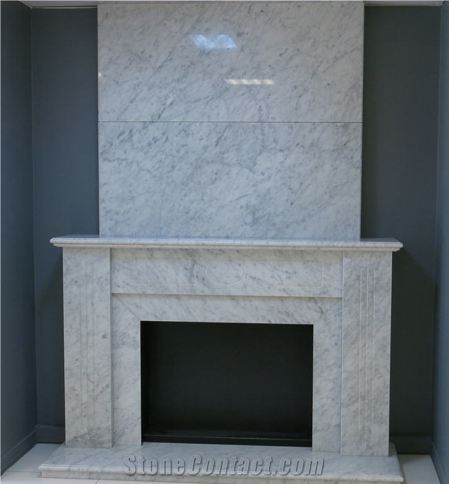  Bianco Carrara White Marble Fireplace from Australia - StoneContact.com