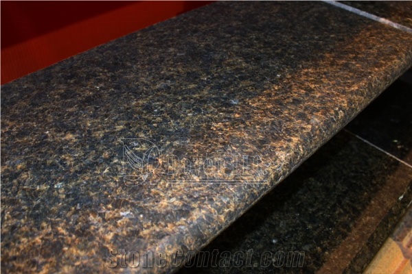 Verde Ubatuba Granite, Full Bullnose Edge for Countertops, Worktops Bar