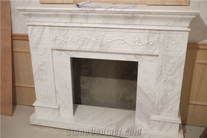  Pure White Fireplace from China - StoneContact.com