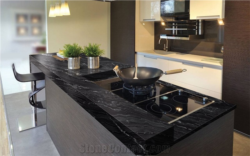 Agata Granite Kitchen Countertop from Brazil - StoneContact.com