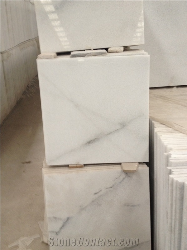 Beautiful Calacatta White Marble Slabs Tiles China Crystal White