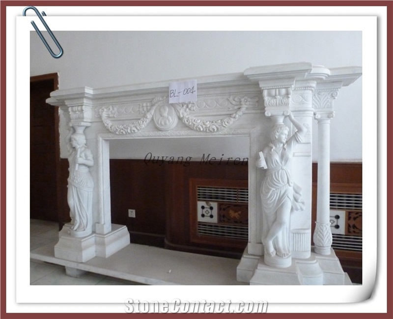 Artificial Marble Fireplace Surround from China - StoneContact.com Artificial Marble Fireplace Surround from China