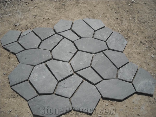 china black slate flagstone walkway stonecontact com