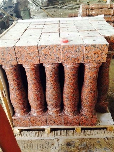 G Granite Baluster China Capao Bonito Granite Balustrades Crown Red