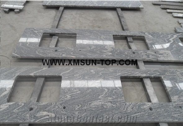 Granite Bathroom Vanity Tops china juparana grey granite bathroom countertop with square sink Granite Bathroom Vanity Tops china juparana grey granite bathroom countertop with square sink