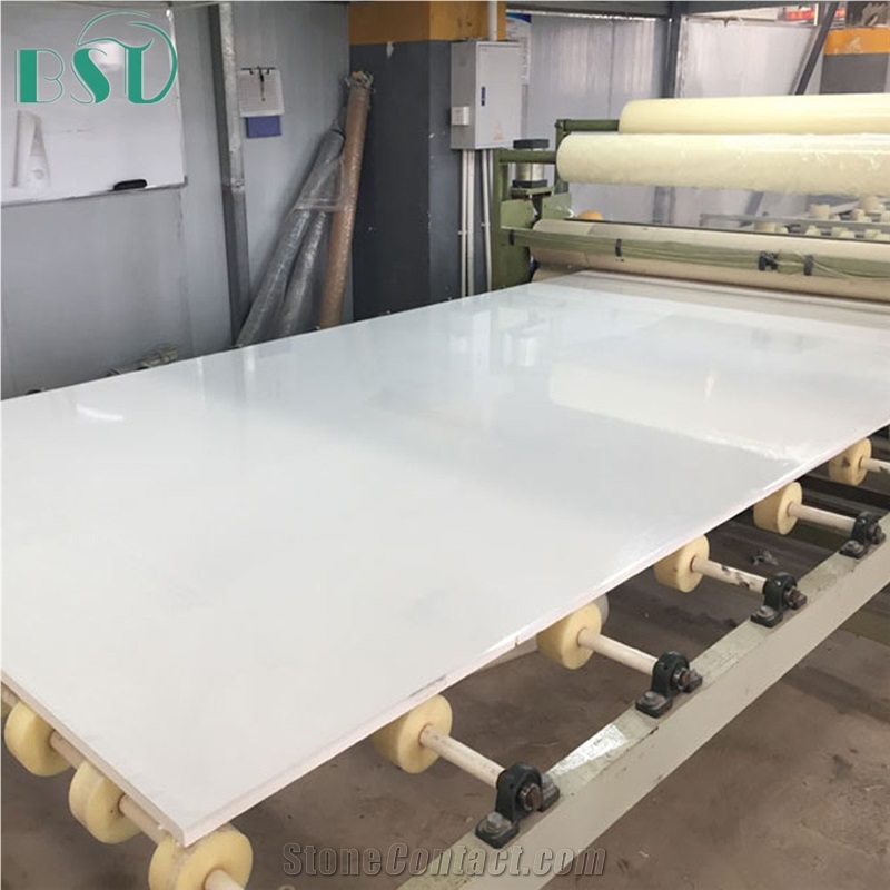 Largest Size Pure White Quartz Stone Slab From China StoneContact