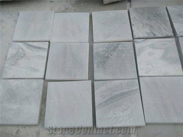 cheap china surface sandblasted cloud white marble/ skyline white cheap china surface sandblasted cloud white marble/ skyline white