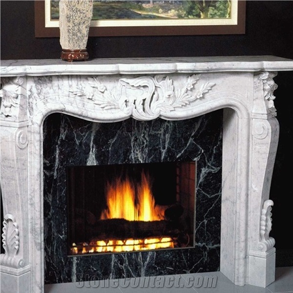  Fireplace Marble/Fireplace Mantel White Marble Fireplace Fireplace Hearth Fireplace Surround - Xiamen Inhere Import & Export Co.