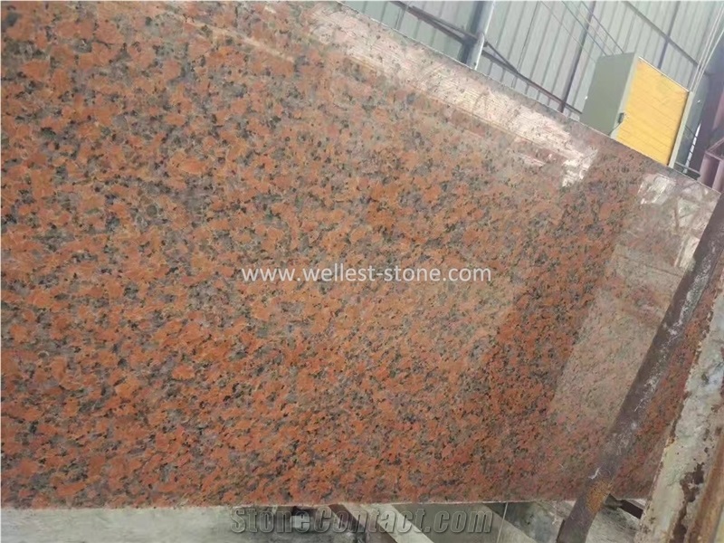 G Maple Red Polished Granite Slabs Granite Slabs From China