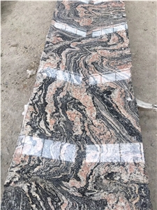 China Sand Wave Juparana Granite Slabs Wall Tiles From China