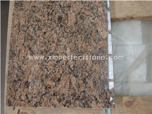 Giallo Fiorito Granite Polished Tile Cladding Tile From China