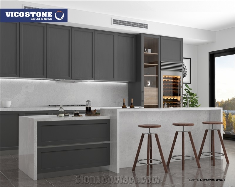 Quartz Countertop Vicostone Bq Olympus White From Viet Nam