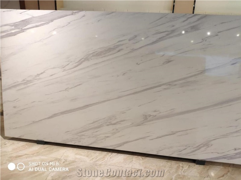 Calacatta Carrara Quartz Slabs From Malaysia Stonecontact