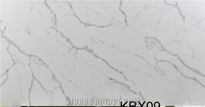 Calacatta White Quartz Stone Slabs From Malaysia Stonecontact