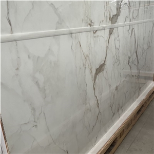 Sintered Calacatta White Stone Slabs And Tiles From China