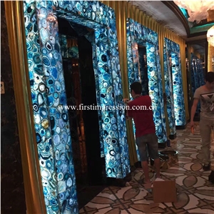 Hot Saleblue Agate Tiles for Decoration Hotel