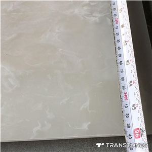 White Faux Onyx Alabaster Resin Panel for Home Decors