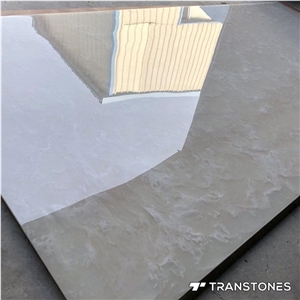 White Faux Onyx Alabaster Resin Panel for Home Decors
