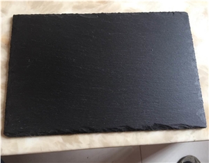 Black Slate Stone Plate for Food