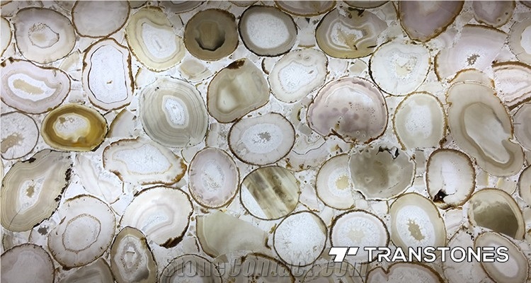 Natural Agate Big Slab Stone for Wall Panel Decor