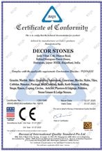 CE Certificate of Conformity