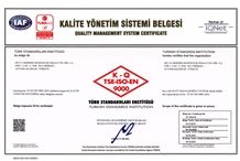 TSE EN ISO 9001-2015