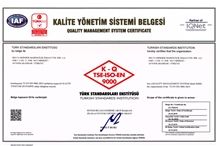  K-Q  TSE  ISO EN 9000
