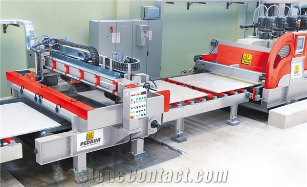Pedrini B713-B714-Automatic ends and sides trimming machine for slabs
