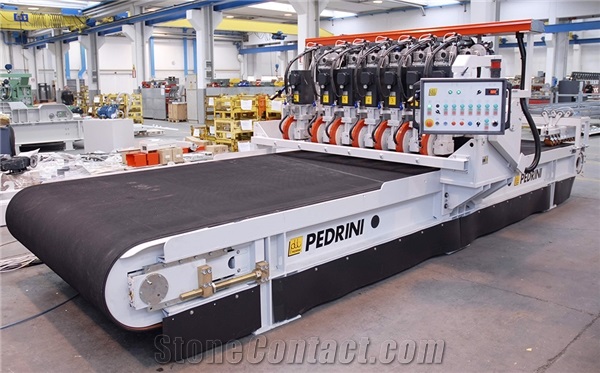 Pedrini M744LV-2/3/4 - Edge trimming machine for marble, travertine, granite slabs and strips