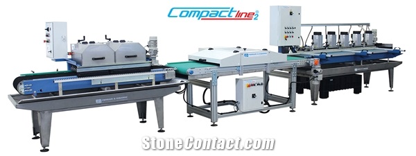 COMPACT LINE 2 - AUTOMATIC CUTTING AND EDGE-PROFILING LINE FOR CERAMIC, MARBLE AND STONE