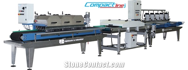 COMPACT LINE 3 - AUTOMATIC CUTTING AND EDGE-PROFILING LINE FOR CERAMIC, MARBLE AND STONE