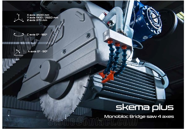 Denver SKEMA PLUS Solid Monoblock Bridge Saw 4 axes Cutting machine