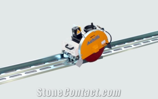 Portable Track saw on mobile rail TSA for cut small and large slabs
