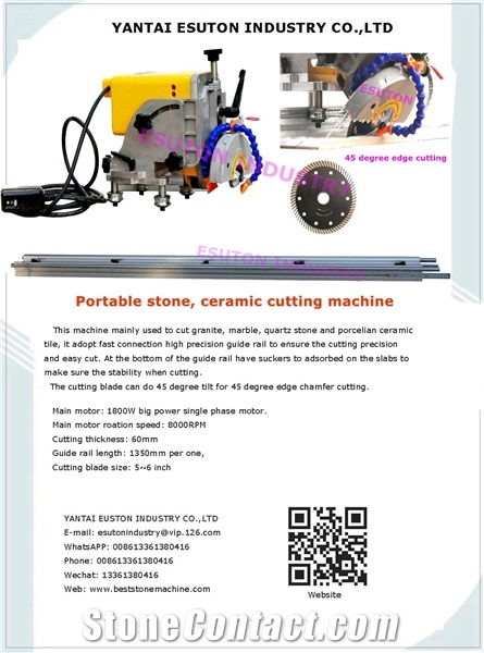 Portable marble, granite, stone, ceramic cutting machine 