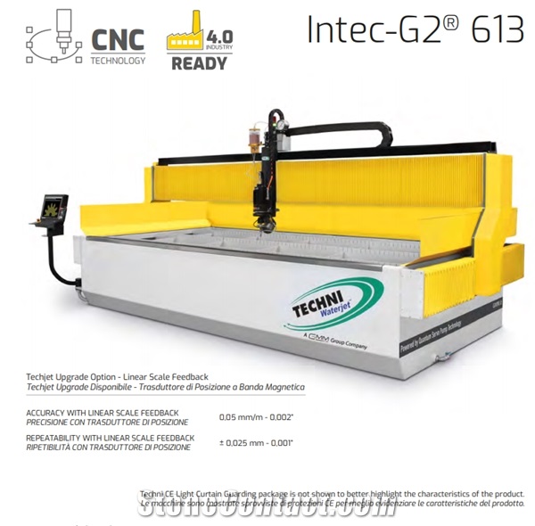 INTEC 613-G2 High-Pressure Waterjet Machine Systems