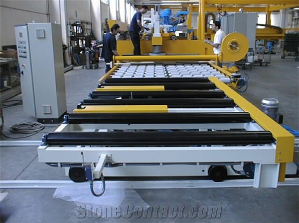 SLV Automatic loader-unloader for marble and granite strips
