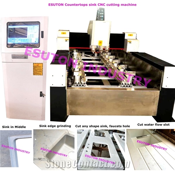 Automatic stone countertops sink CNC cutting machine 