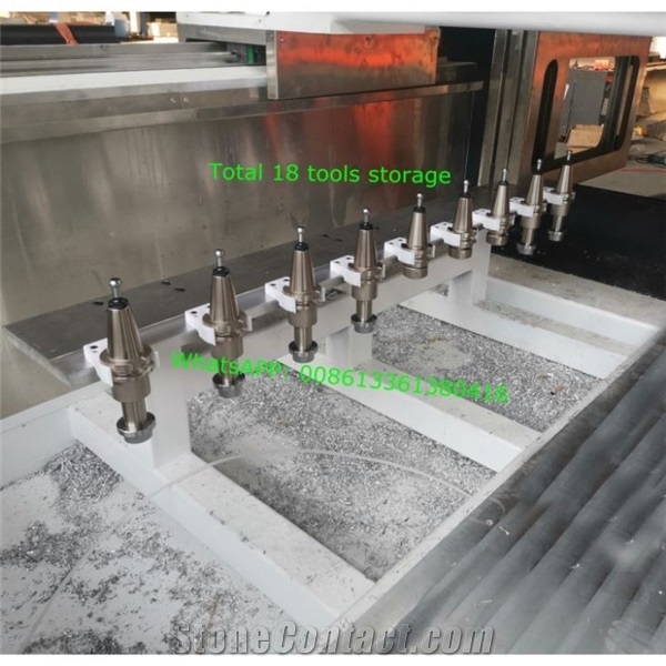 Automatic tools changing stone CNC machine 