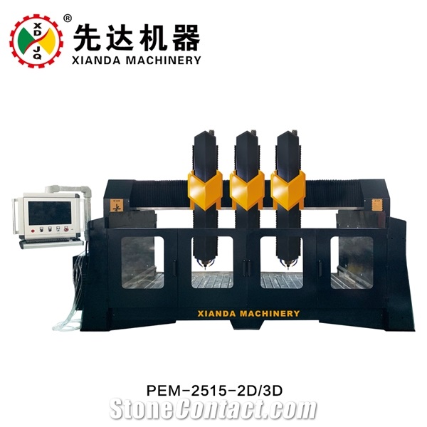 Xianda 3 AXIS CNC STONE ENGRAVING MACHINE 1 HEAD 2 HEAD PEM-3015-1D/2D/3D/4D-350-650