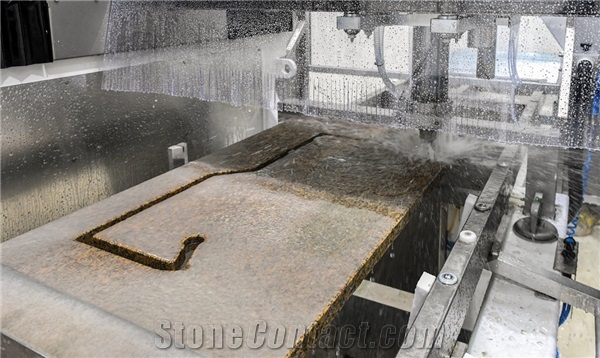 Prussiani TORNADO- 3 axis CNC sink hole, cutting and polishing machine